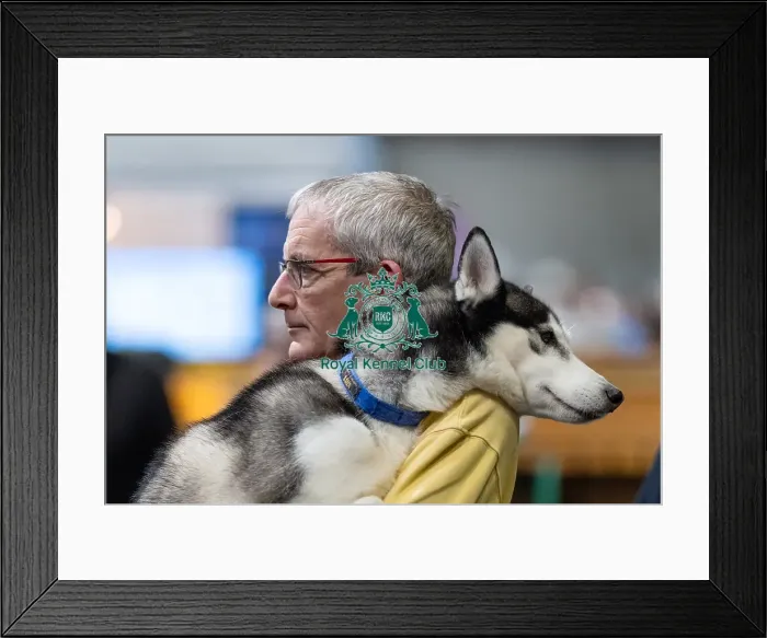 Framed Print : Martin Yerrill from Scotland with Kodiak Framed Print : Martin Yerrill from Scotland with Kodiak