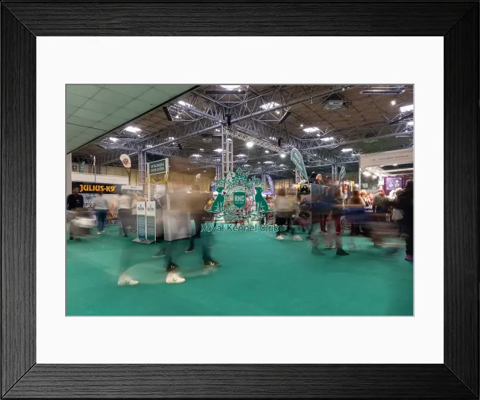 Framed Print : Crowd arriving in the NEC halls at Crufts Framed Print : Crowd arriving in the NEC halls at Crufts