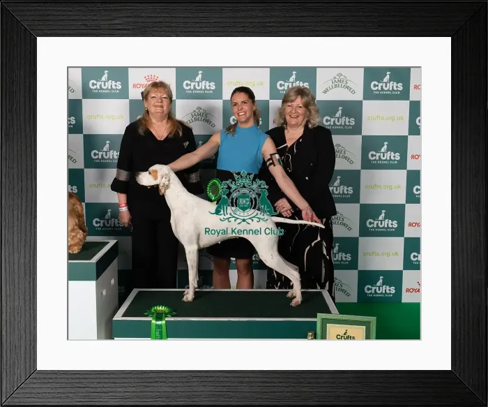 Framed Print : Amelia Siddle from Devon with Patsy