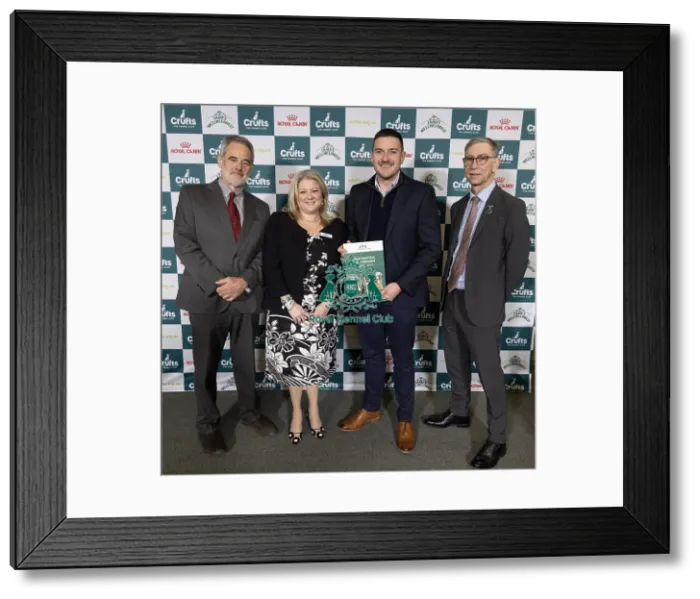 Framed Print : MS James Evans pictured with Jannine Edgar CEO Kennel Club Nick Blayney & Kennel Club Director Ian Seath today Framed Print : MS James Evans pictured with Jannine Edgar CEO Kennel Club Nick Blayney & Kennel Club Director Ian Seath today