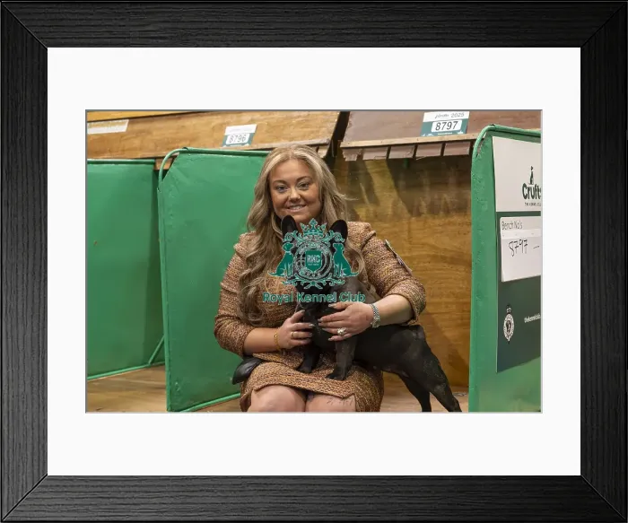 Framed Print : Abbie Cund from Birmingham with Pearl Framed Print : Abbie Cund from Birmingham with Pearl