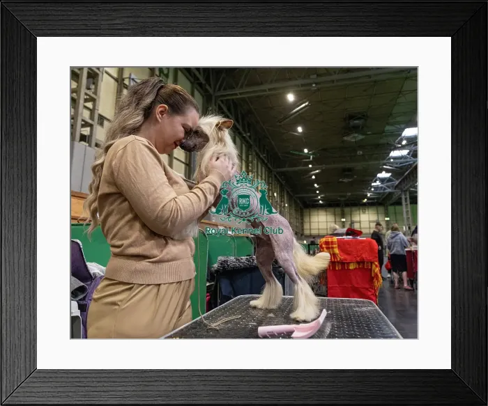Framed Print : Linda Kracikova from Czech Republic with Grim Framed Print : Linda Kracikova from Czech Republic with Grim