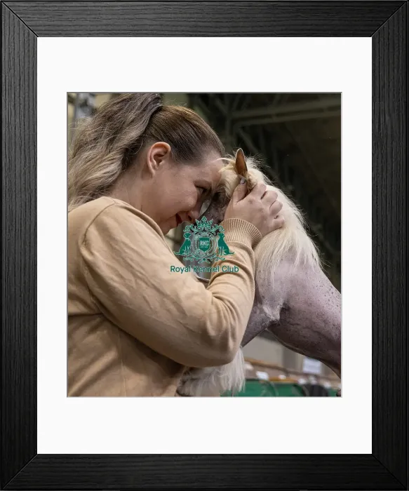 Framed Print : Linda Kracikova from Czech Republic with Grim Framed Print : Linda Kracikova from Czech Republic with Grim