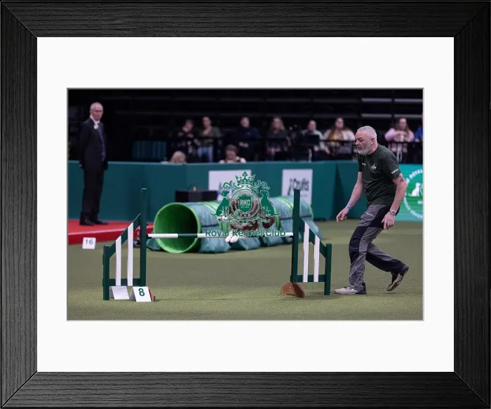 Framed Print : Trainer Mark Douglas with Montaki Fly Guy Framed Print : Trainer Mark Douglas with Montaki Fly Guy