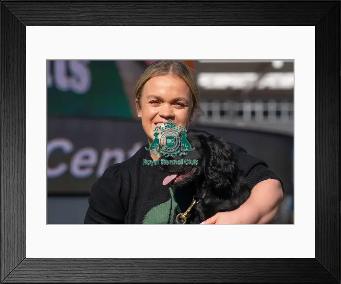 Framed Print : Paralympian Ellie Simmonds with Cocker Spaniel puppy Kipling at the launch of Crufts 2025 Framed Print : Paralympian Ellie Simmonds with Cocker Spaniel puppy Kipling at the launch of Crufts 2025