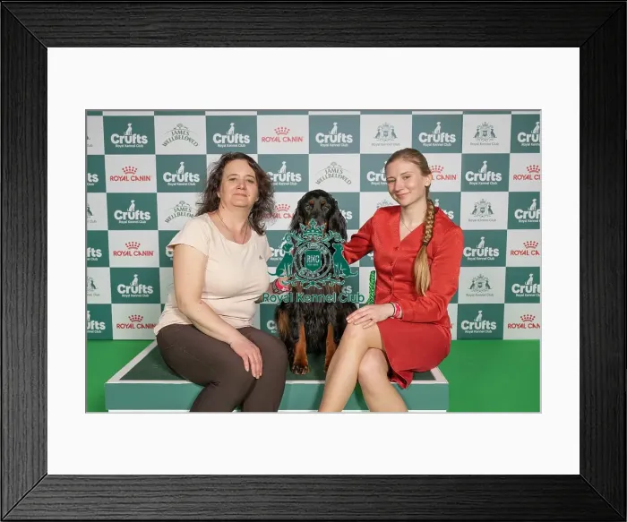Framed Print : Eliska Koulinova from Austria, with Fifi Framed Print : Eliska Koulinova from Austria, with Fifi