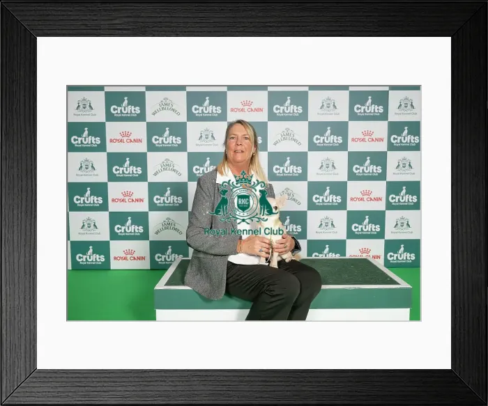 Framed Print : Lesley Taylor from Cheshire with Noah