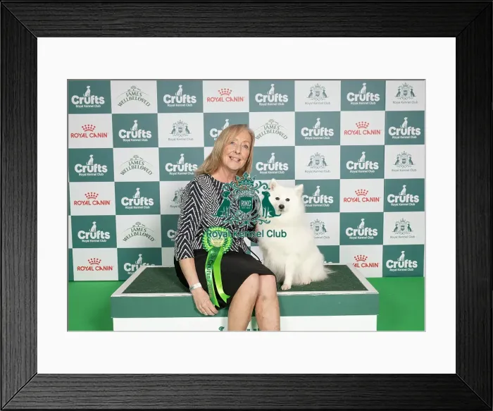 Framed Print : Alison Gibson from Barrhead, with Beau