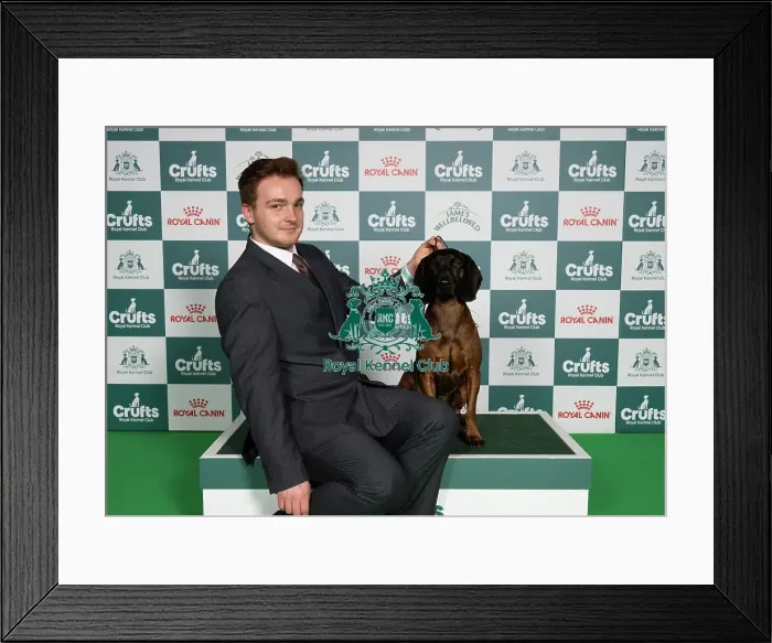 Framed Print : Casper Piotrowski from Poland with Dexter Framed Print : Casper Piotrowski from Poland with Dexter