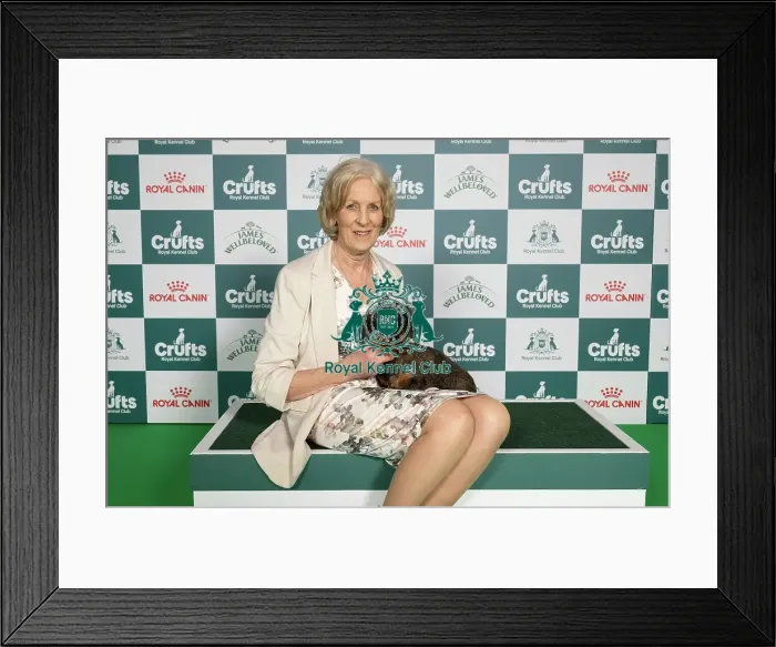 Framed Print : Sabrina Jones from Mursley with Gino Framed Print : Sabrina Jones from Mursley with Gino