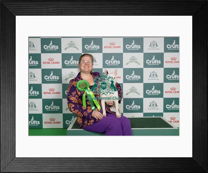 Framed Print : Renata Cernys from Lithuania with Millie