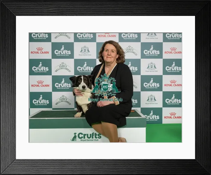 Framed Print : Cerys Davies from Wales, with Barney Framed Print : Cerys Davies from Wales, with Barney