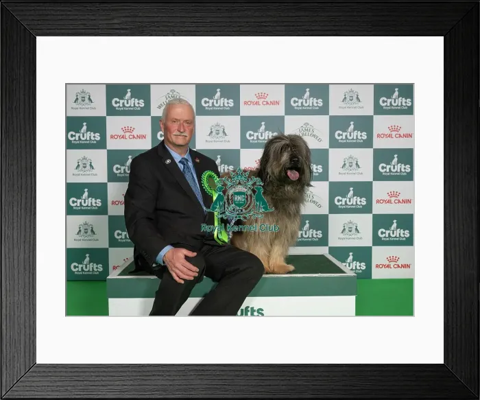 Framed Print : Brian Harper from Canada, with Paco Framed Print : Brian Harper from Canada, with Paco