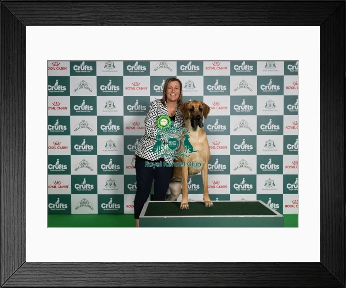 Framed Print : Paula Jacobs from Kent with Indy Framed Print : Paula Jacobs from Kent with Indy