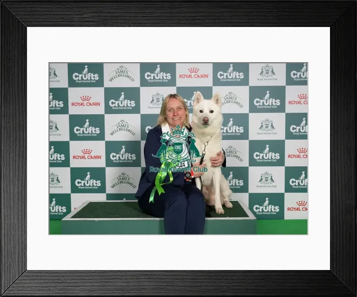 Framed Print : Jenna Cooper from Rotherham with Polar Bear