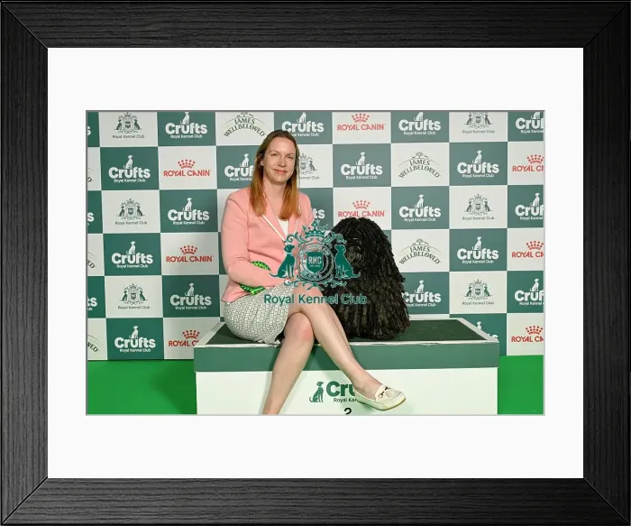 Framed Print : Hannah Watts from Yorkshire with Moose Framed Print : Hannah Watts from Yorkshire with Moose