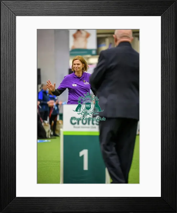 Framed Print : Lucia with Lexi, Winner of the Level 4 Inter-Regional Rally Competition today (05)
