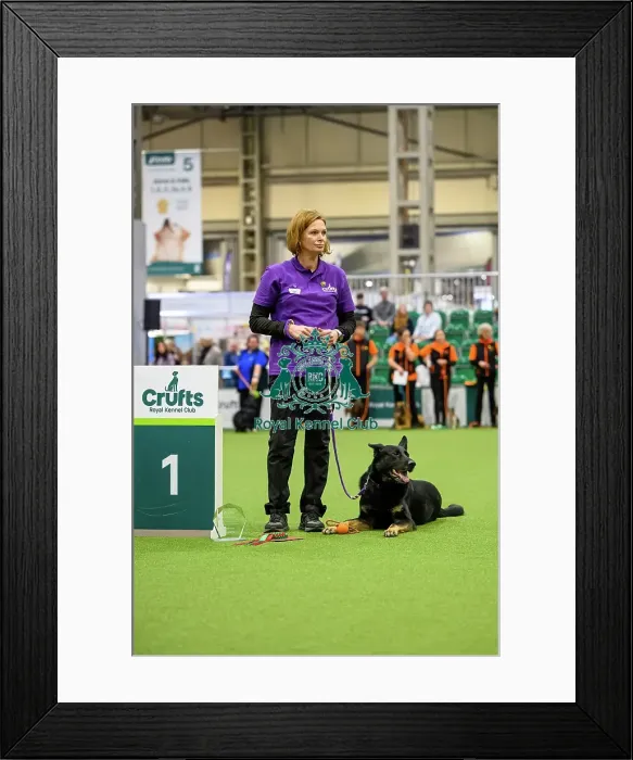 Framed Print : Lucia with Lexi, Winner of the Level 4 Inter-Regional Rally Competition today (05)