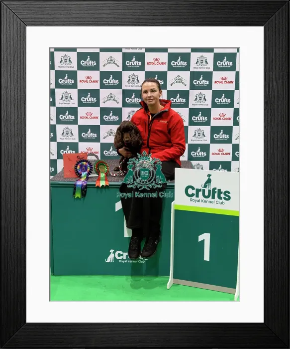 Framed Print : Nicola Mueller with Mollie from Team Wales Framed Print : Nicola Mueller with Mollie from Team Wales