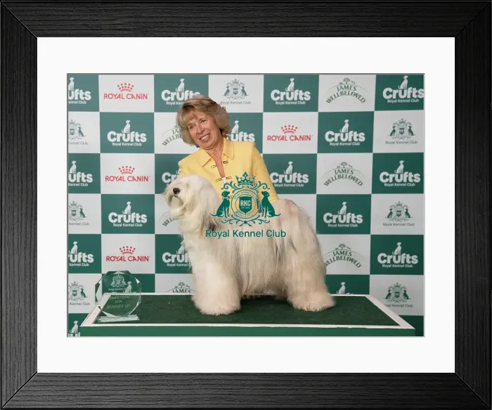 Framed Print : Tracy Leese with Phoebe runner up the Junior Warrant Competition today (05) Framed Print : Tracy Leese with Phoebe runner up the Junior Warrant Competition today (05)