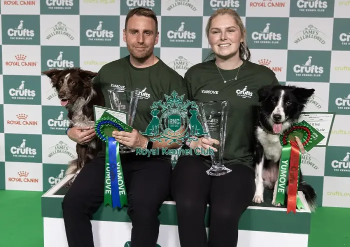 Framed Print : Agility Champions Large Final Intermediate Winner Naarah Cuddy with Dark Pleasure Framed Print : Agility Champions Large Final Intermediate Winner Naarah Cuddy with Dark Pleasure