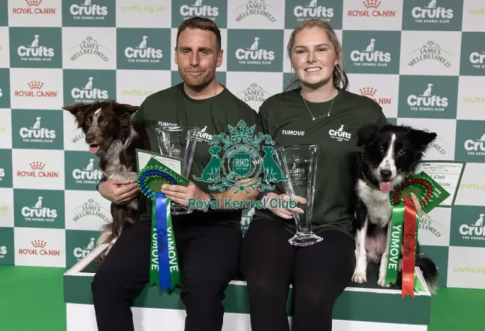 Framed Print : Agility Champions Large Final Intermediate Winner Naarah Cuddy with Dark Pleasure Framed Print : Agility Champions Large Final Intermediate Winner Naarah Cuddy with Dark Pleasure
