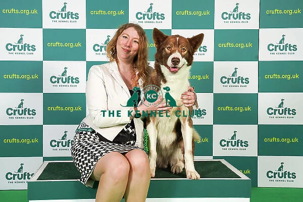Alanna Blaney from Worksop with Jess, a Greenland Dog, which was the Best of Breed winner today (Friday 10. 03. 23), the second day of Crufts 2023, at the NEC Birmingham
