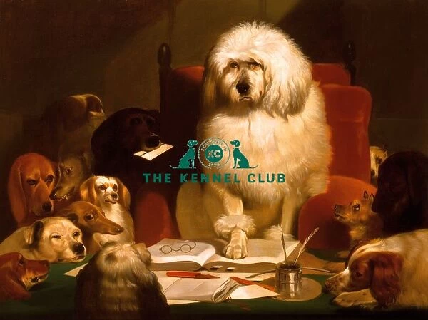 Laying Down the Law. Landseer helped popularise anthropomorphism in art