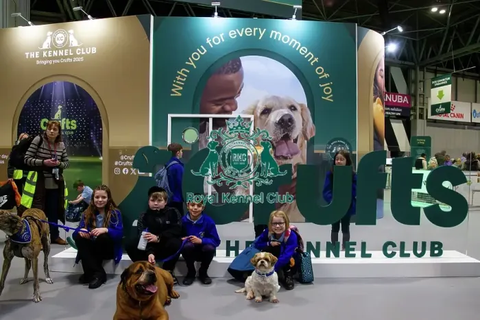 Framed Print : Local schoolchildren take part in bark and read