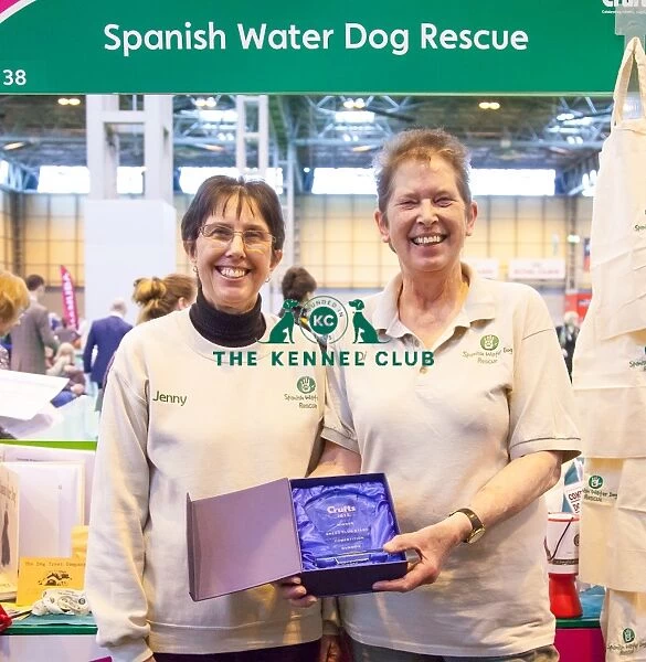 Photo Call. Winner breeder club stand, Spanish Water Dog Rescue