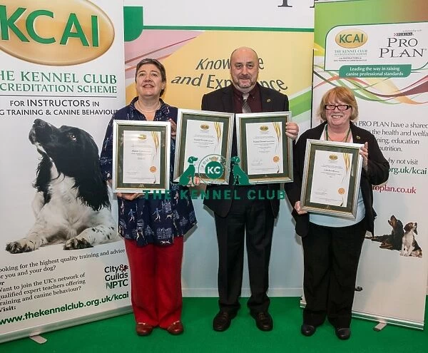 Photo Call KCAI Accreditation Certificate all three together