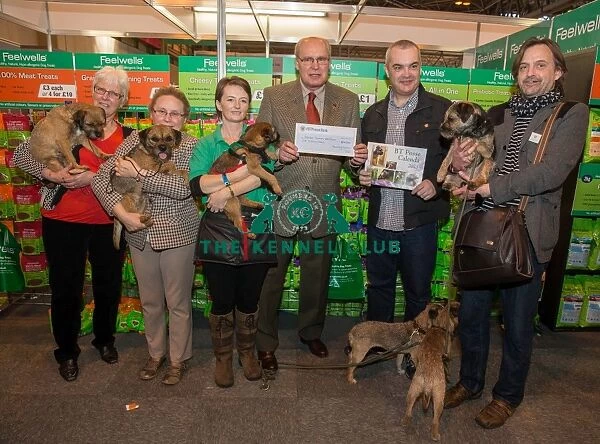 Photo call - Presntation of cheques Border Terrier Welfare Rescue from Freewells