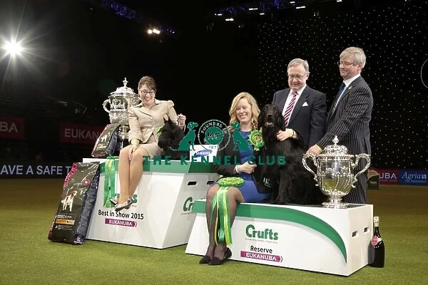 Rebecca Cross from Geithsburg, PA, USA with Kanopa a Scottish Terrier, which won
