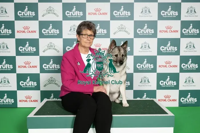 Framed Print : Sally Simmonds from Powys with Klemmie