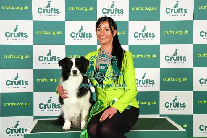 Framed Print : Timea Solyom from Hungary with Lenor, a Border Collie, which was the Best of Breed winner today (Friday 10. 03. 23), the second day of Crufts 2023, at the NEC Birmingham Framed Print : Timea Solyom from Hungary with Lenor, a Border Collie, which was the Best of Breed winner today (Friday 10. 03. 23), the second day of Crufts 2023, at the NEC Birmingham
