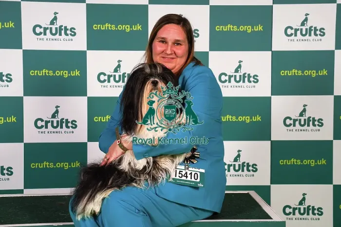 Framed Print : Vicky Clutterbuck from Newbury, with Lettuce, a Lhasa Apso, which was the Best of Breed winner today (Sunday 12. 03. 23), the last day of Crufts 2023, at the NEC Birmingham Framed Print : Vicky Clutterbuck from Newbury, with Lettuce, a Lhasa Apso, which was the Best of Breed winner today (Sunday 12. 03. 23), the last day of Crufts 2023, at the NEC Birmingham