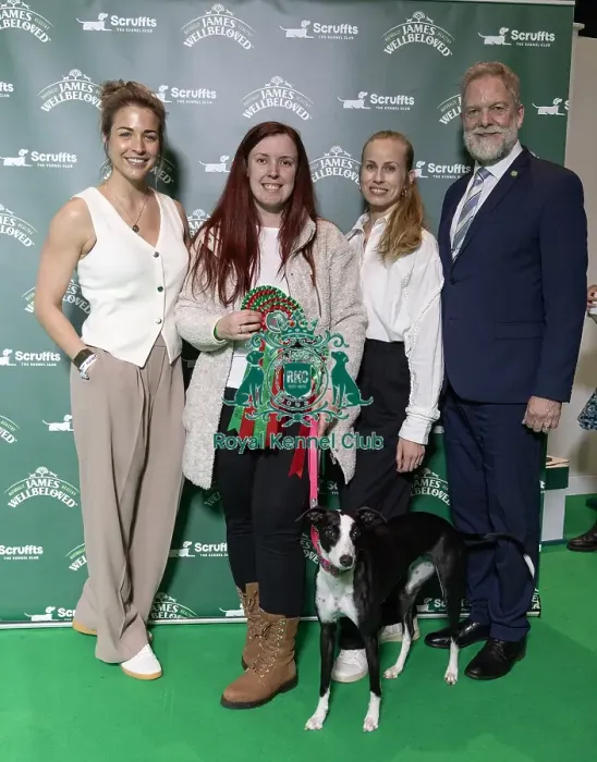 Framed Print : Winner of Scruffts 2025 Bex Hall with Lola and Judge Gemma Atkinson (Saturday 08 / 03 / 25) Framed Print : Winner of Scruffts 2025 Bex Hall with Lola and Judge Gemma Atkinson (Saturday 08 / 03 / 25)