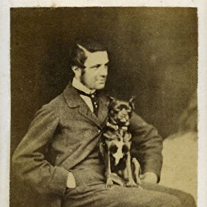 CDV Manchester Terrier Man hand in pocket 1860