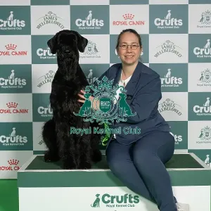 Claudia Sass, from Germany, with Icebear