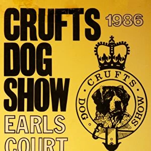 Crufts Dog Show poster 1986