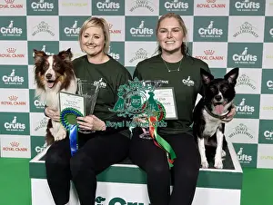 Second Place Prints: Agility Champions Large Final Runner up Kayleigh Hewit with Manicjax Summer like a sauna