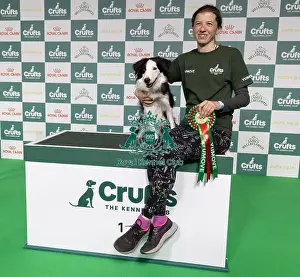 Agility Crufts Novice Cup Final Prints: Agility Crufts Novice Cup Final - Intermediate Overall winner Georgina Baker with Fandabidozi Funky Music