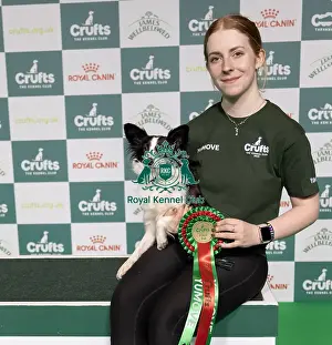 Agility Crufts Novice Cup Final Prints: Agility Crufts Novice Cup Final - Small Overall winner Demi Wright with Kiss my Dust