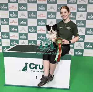 Agility Crufts Novice Cup Final Prints: Agility Crufts Novice Cup Final - Small Overall winner Demi Wright with Kiss my Dust
