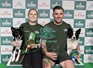Second Place Prints: Agility Crufts Singles Final Intermediate Winner Naarah Caddy with Runbye gain Bananas