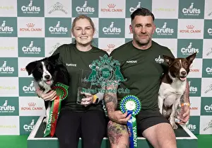 Second Place Prints: Agility Crufts Singles Final large Winner Naarah Cuddy with Dark Pleasure