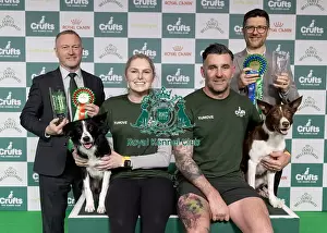 Second Place Prints: Agility Crufts Singles Final large Winner Naarah Cuddy with Dark Pleasure