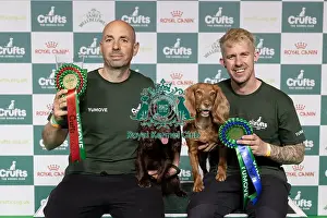 Second Place Prints: Agility Crufts Singles Final Medium Winner Jesus Fernandez Crespo with Spartan Worker Baileys