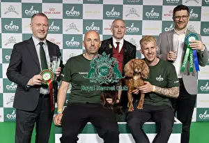 Second Place Prints: Agility Crufts Singles Final Medium Winner Jesus Fernandez Crespo with Spartan Worker Baileys