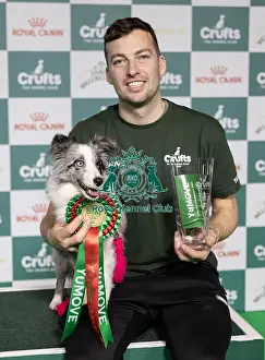 Agility Crufts Singles Final Small Prints: Agility Crufts Singles Final Small Winner Martin Read with Get with it eager to work